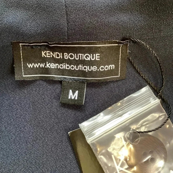 KENDI BOUTIQUE Navy Double Breasted Blazer Dress Size M - Picture 10 of 16